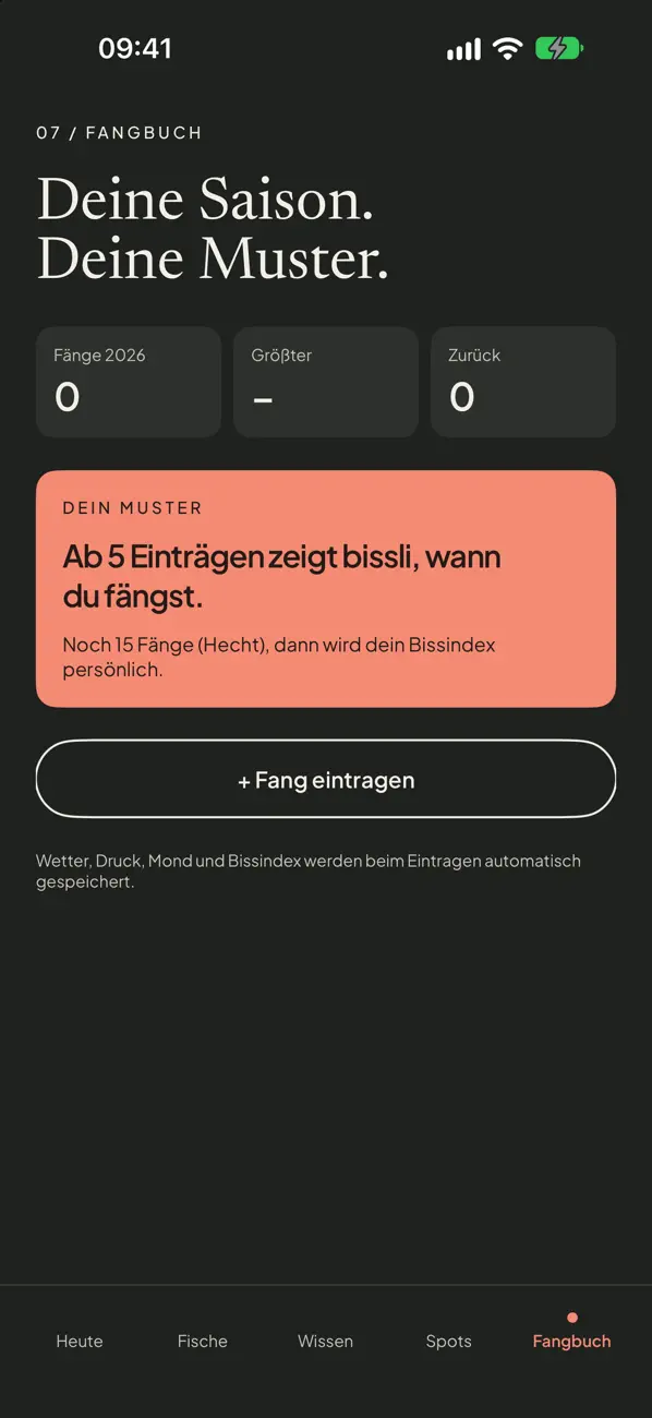 Screenshot der App bissli