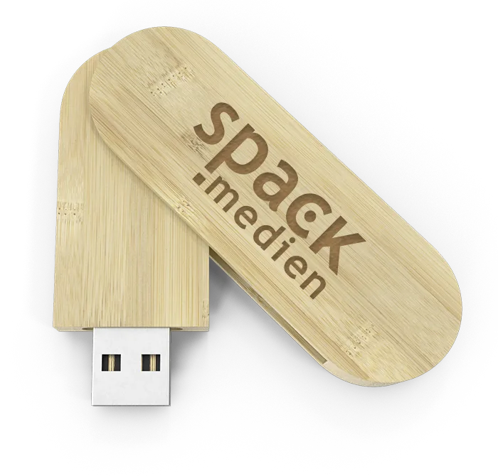 USB-Stick als Werbeartikel – Gestaltung von Spack! Medien
