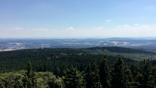 Blick über die Hügel des Westerwalds